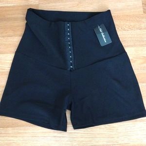 Women's Tummy control Hi waisted Shorts Black small/medium NWT
